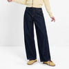 Women Jeans Washed Curved Barrel Loose Draping Wide Leg Autumn Retro Street Style Denim Bottoms Daily Wear
