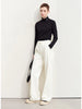 Minimalism Casual Pants for Women Autumn Wide Leg Loose Vertical Elastic Waist Drawstring Sporty Trousers 12343338