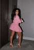 Women Pleated Mini Skirts Suit and Shirt Patchwork Long Sleeve Blazer Matching 2 Two Piece Set Outfits