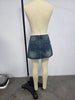 Washed Denim Skirt Women Simple All-match Girl Mini Skirts Temperament Commuting Style Female Clothing