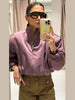 Stand Collar Side Placket Suit Jacket Women Elegant Long Sleeve Button Pocket Loose Coats Spring Chic Office Lady Outerwears