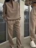 Women's Clothing Versatile Casual Sweatshirt Long-sleeved Pullover Tops Trousers Two-piece Set Womens Sport Outifits