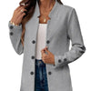 Autumn and Winter Women's Blazers Casual Suit Black Jacket Three-plate Double Button Top Office Coat for Female