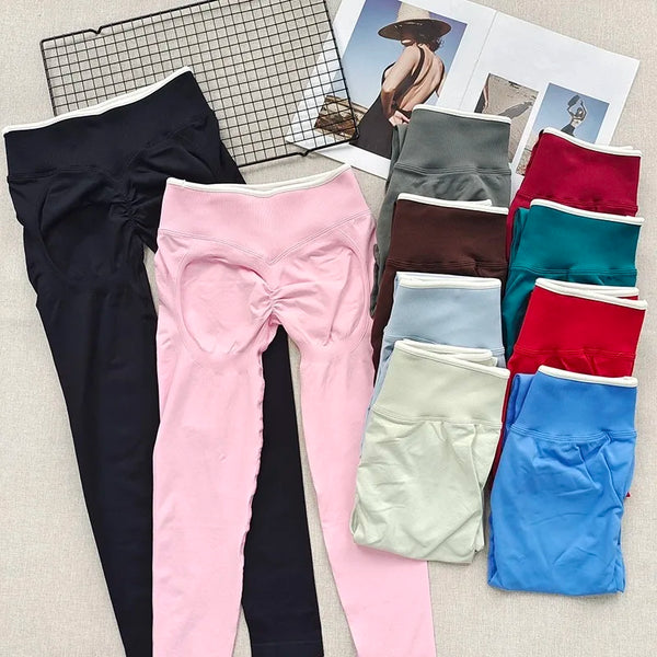 Peach Butt Yoga Pants, High-Waisted Butt-Lifting Fitness Pants for Women, Highly Elastic Quick-Drying Tight Leggings for Workout