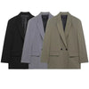 Women's Blazer Spring Office Wear Outerwears Black Green Gray Blazer Long Sleeve Coats Blazers Fitted Suit Jacket