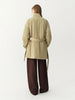 Winter Women's Commute Stand Collar Direct Down Fill Trench Style Down Puffer Coat Warm Thick Quilted Outerwear