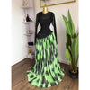 Women Print Full Sleeve O-neck Elegant Mesh Long Maxi Dress Fall Birthday Holiday Evening Sexy Party Dresses Vestidos