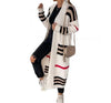 Print Long Cardigan For Women Autumn Winter Clothes Knit Loose Outerwear Soft Sweater Coat Streetwear Cover Up