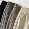 Woolen Herringbone Harem Pencil Elastic High Waist Korean Women's Pants Casual Office Lady Trousers Suit Pants For Women
