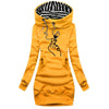 Women Sweater Dress Long Sleeve Hoodie Dress Autumn Winter Casual Slim Sweater Hoodies Dress