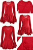 Women's A-Line Bodycon Mini Dress Ruffle Hem V-Neck Asymmetrical Buttons Long Sleeve Short Dress Party Streetwear Outfits