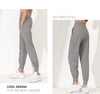 Woman Yoga Pants Loose Slim Quick-Dry Yoga Pants Pleated Hem Bound Running Fitness Capris Pockets Jogging Pants Sports Pants