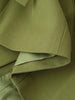 Olive Green Asymmetric Blazer & Pants Set – Women's Ruched Waist Suit Two Piece Office Lady Autumn
