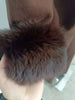 2 Pieces Sets For Women High Neck Loose Sweater With Fox Fur Cuffs Wide Leg Trousers Spring Winter 2DB1757