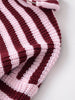 Spring Women's Loose and Lazy Style Sweater Cardigan Flared Lapel Long Sleeve Double Chain Stripe Knit Coat