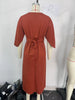 Elegant Office Lady Dresses O Neck Bat Sleeve Vestidos Women Spring Fall Temperament Slinky Dress Tailor-made T-Shirts