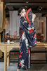 Kimono Women Sexy Yukata Evening Dress Japanese Cosplay Costume Floral One Size