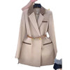 Autumn Sense Stitching Suit Jacket Women Elegant Office Blazer Coat Lady Casual Slim Suit Outwear Top Clothes
