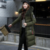 Women Parkas Hooded Zipper Thick Parka Thick Casual Full Sleeve Solid Long Coats Pockets Elegant Outerwear Warm Casual