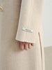 Stylish Women's Petite Wool Overcoat with Suit Lapel Winter 100% Wool Coats Suit Collar Long Winter Coat