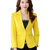 Spring Autumn Women Suit Jacket Korean Slim Short Casual Blazers Female Temperament Solid Color Suit Top