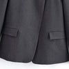 Diagonal Buckle Stand Collar Loane Taupe Asymmetrical Plaid Blazers Spring Casual Coats Vintage Woman's Outerwear Clothing