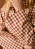 Women Red Plaid Long Trench Coat Casual Lapel Single Breasted Full Sleeve Windbreaker Jacket Y2k Autumn Lady Streetwear
