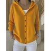 Women Autumn Winter Knitted Sweaters Cardigans Coats Long Sleeve Hooded Knitwear Outerwear Jackets