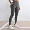 Women Fitness Lenggings With Side Pockets Female Full Length Leggings Running Pants Comfortable High Waist Yoga Pants