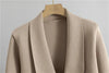 Autumn Winter Knitted Two-piece Set Women's Elegant Cardigan Sweater Jacket A-line Skirt Set Small Suit Collar Set Skirt