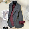Autumn High-Quality Blazer Jacket Women Long Sleeve Casual All-Match Ladies Suit Basic Outerwear Tops Lazy