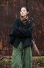 Winter Chinese Style Parkas For Women Bandage Plus Cotton Coats Long Sleeve Loose Pockets Vintage Cotton Parkas