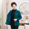 Ladies Coral Fleece Shake Grain Fleece Jacket Winter Female Large Size 5XL Sweatshirt Middle Age Mom Thickening Cardigan Outwear