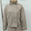 Women Faux Suede Two Piece Set Stand Collar Covered Button Long Sleeve Cropped Jacket High Waist Mini Skirt Vintage Casual Suits