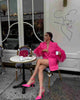 Women's Sparkle Diamond Blazers Coat Female Streetwear Long Sleeve Casual Spliced Feather Chic Suit Coats