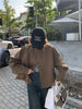 Korea Short Outerwear Woman Casual Loose Lazy Chic Long Sleeve Cotton Blends Windbreaker Coats Thin Thench