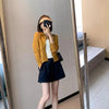 Style High‑Quality Women Pleated Blazer, Lapel Single Button Short Long‑Sleeve Coat, Casual Elegant Outerwear