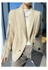 100% Wool Ladies Winter Sweater Thickening Cardigan Ladies V-neck Long Sleeve Jacket And Knitted Women Knit Cardigan Sweater
