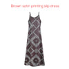 AW26 Women Floral Printing Slip Dress Elegant Lady Clothing V-neck