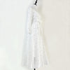 Spring Vintage Diamond Dress Women Stand Collar Lantern Sleeves Single Breasted Elegant Party Dresses Ladies Chiffon Long Robe