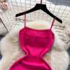 Chic Pearl Design Knitted Women Dress Sexy Wrap Hips Bodycon Party Dress Basic Fall Streetwear Outfits Vestido