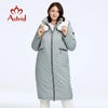 Women's Winter Jacket Plus Size Bio Down Jackets Fur Collar Hooded Quilted Cotton Coat Women Parka Female Clothing