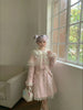 Japanese Lolita Ladies Coat Sweet and Fresh Kawaii Gentle Bow Lace Tweed Coat Autumn and Winter Daily Versatile Outerwear Jacket