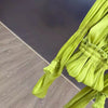 Solid Loose Spliced Folds Mini Dress for Women Slash Neck Long Sleeves Patchwork Elastic Waist Dresses Female
