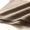 Women 100% Merino Wool Cloak Pullover Shawl Grace Simple Style Office Lady Mid Long Contrasting Cloak Autumn Winter Cashmere Top