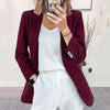 Autumn Winter Women's Clothing Corduroy Cardigan Temperament Slim Solid Casual European American Blazers Small Suit Jacket
