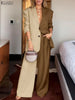 Women Blazer Suit Autumn 2 Piece Sets 2PCS Office Outfits Long Sleeve Blazer Wide Leg Pants Sets Tracksuit