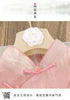 Chinese Style Pink Bamboo Jacquard Qipao Party Dress for Women Elegant Mandarin Collar Maxi Dress with Tassel Decor