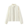 Women Jacket Chenille Texture Loose Raglan Sleeve Stand Collar Slim Look Autumn Casual Style Soft Outerwear