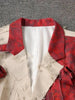 Color Block 3D Flower Turn-Down Collar Long Sleeve Blazer Slim Fit Women's Top Spring Autumn CPG2870